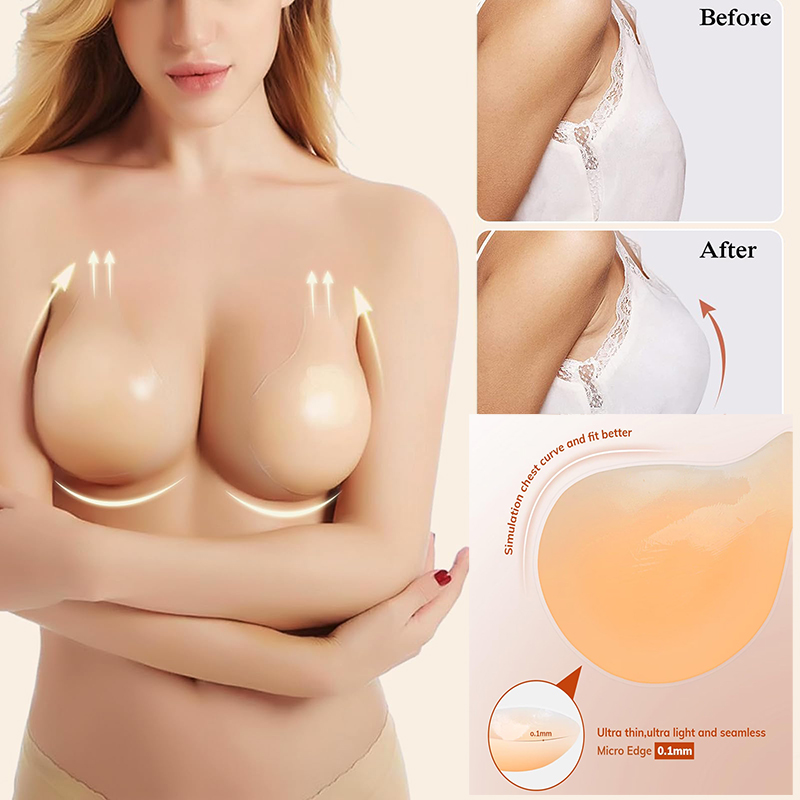 1/2 Pairs Women Sticky Bra Pus - Backless Bra Sticky avaliação e preço