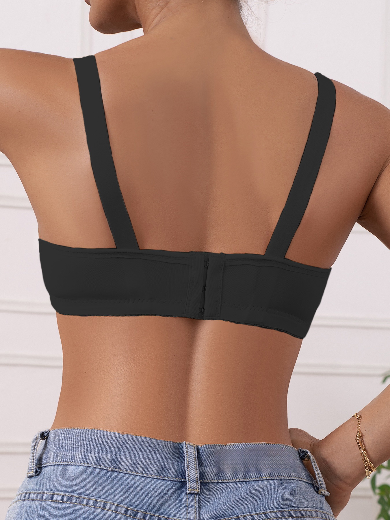 1pc Women's Seamless Wireless  - Full Coverage Bra avaliação e preço