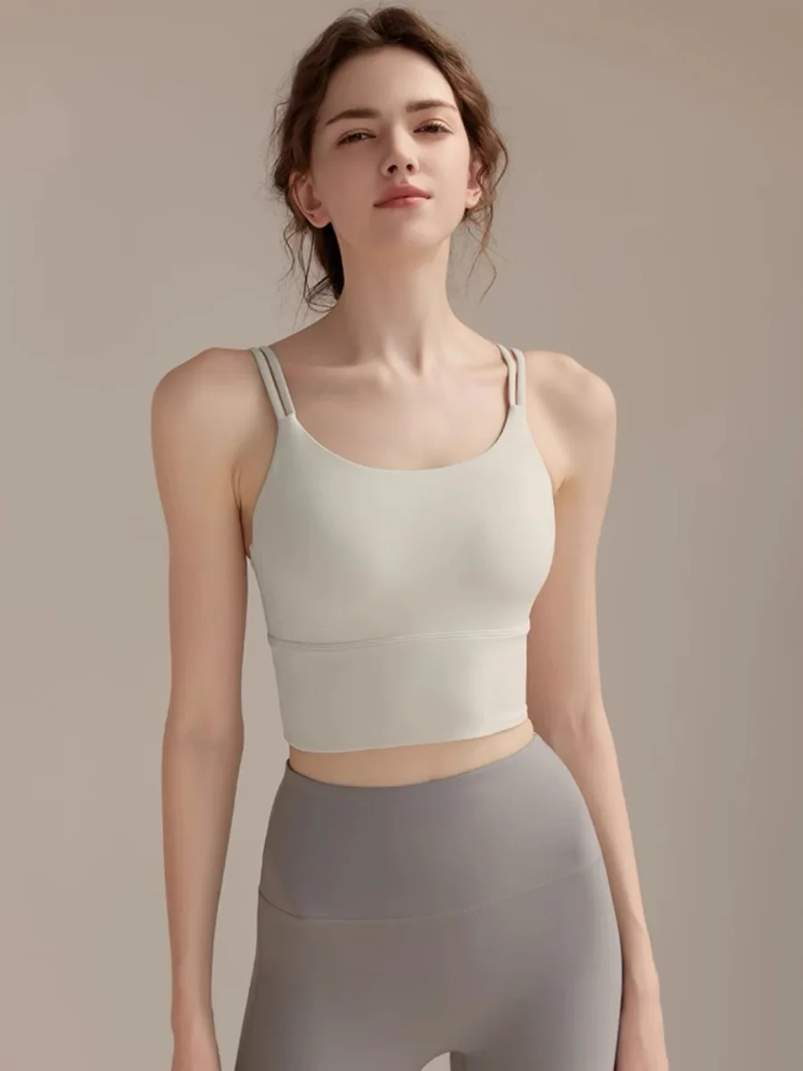 Women's Yoga Vest Fitness Runn - Sports Bra Racerback avaliação e preço