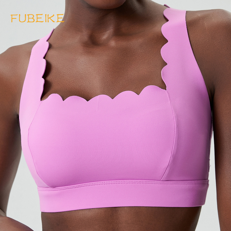 FUBEIKE Small Wave Double-Shou - Sports Bra Racerback avaliação e preço