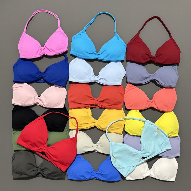 Sports Strappy Bra Yoga Underw - Sports Bra Racerback avaliação e preço