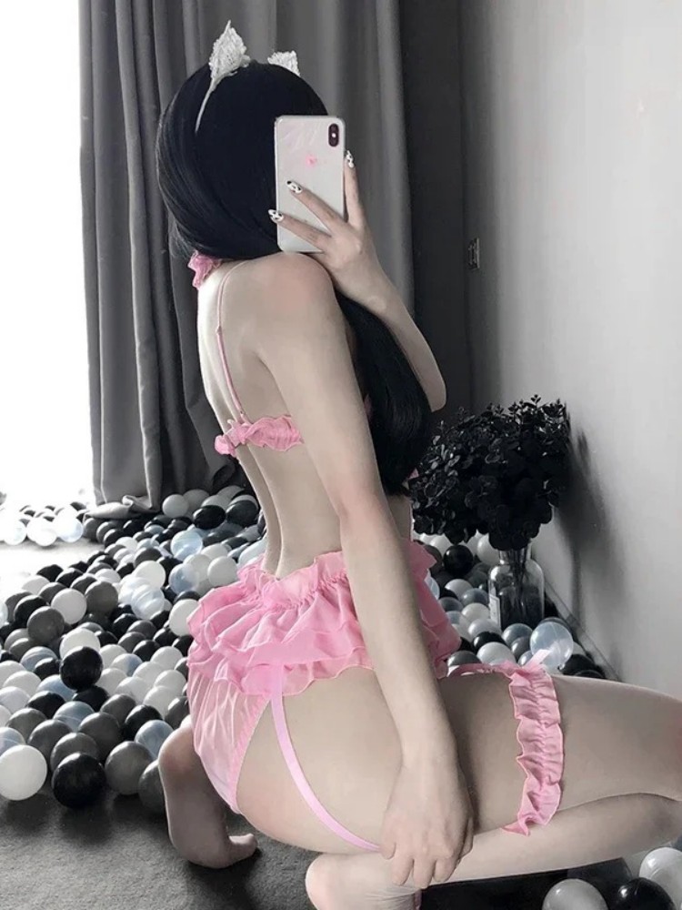 Women Sexy Erotic Lingerie Set - Lace Bralette Set avaliação e preço