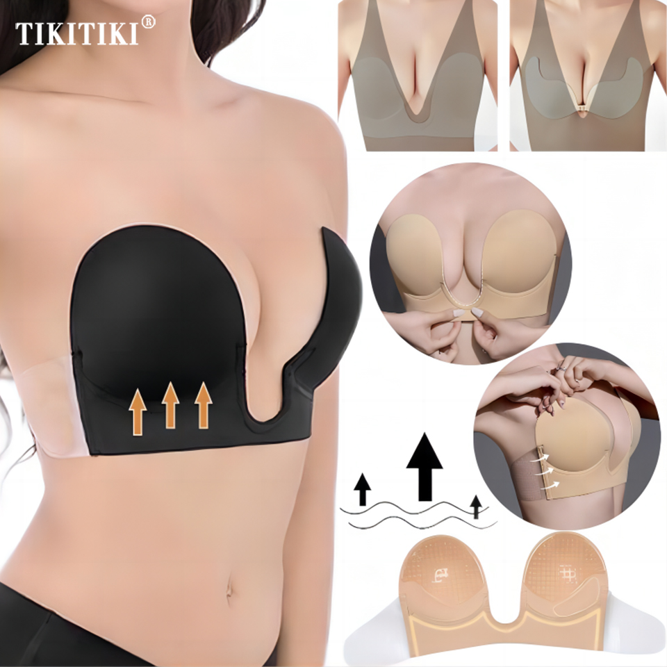 Invisible Push Up Bra Straples - Backless Bra Sticky avaliação e preço