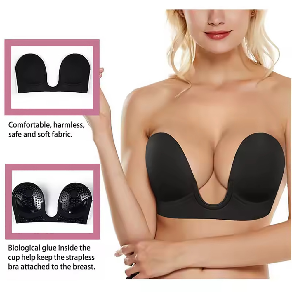Invisible Push Up Bra Straples - Backless Bra Sticky avaliação e preço