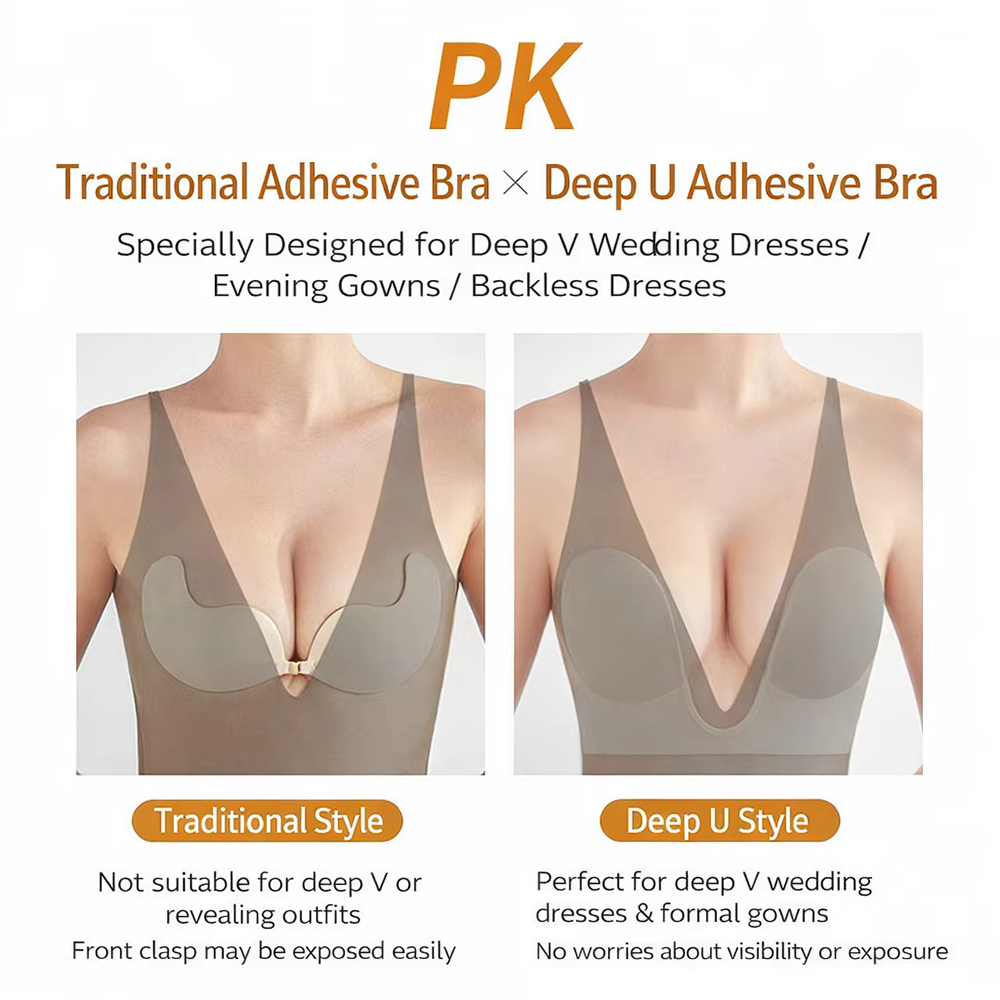 Invisible Push Up Bra Straples - Backless Bra Sticky avaliação e preço