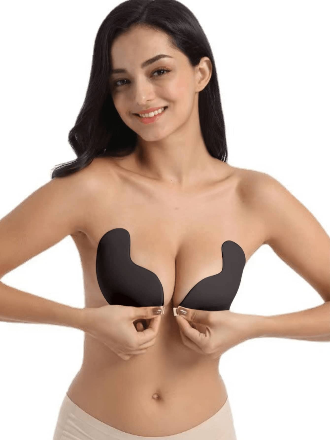 1 Pair Of Invisible Silicone B - Push Up Bra Silicone avaliação e preço