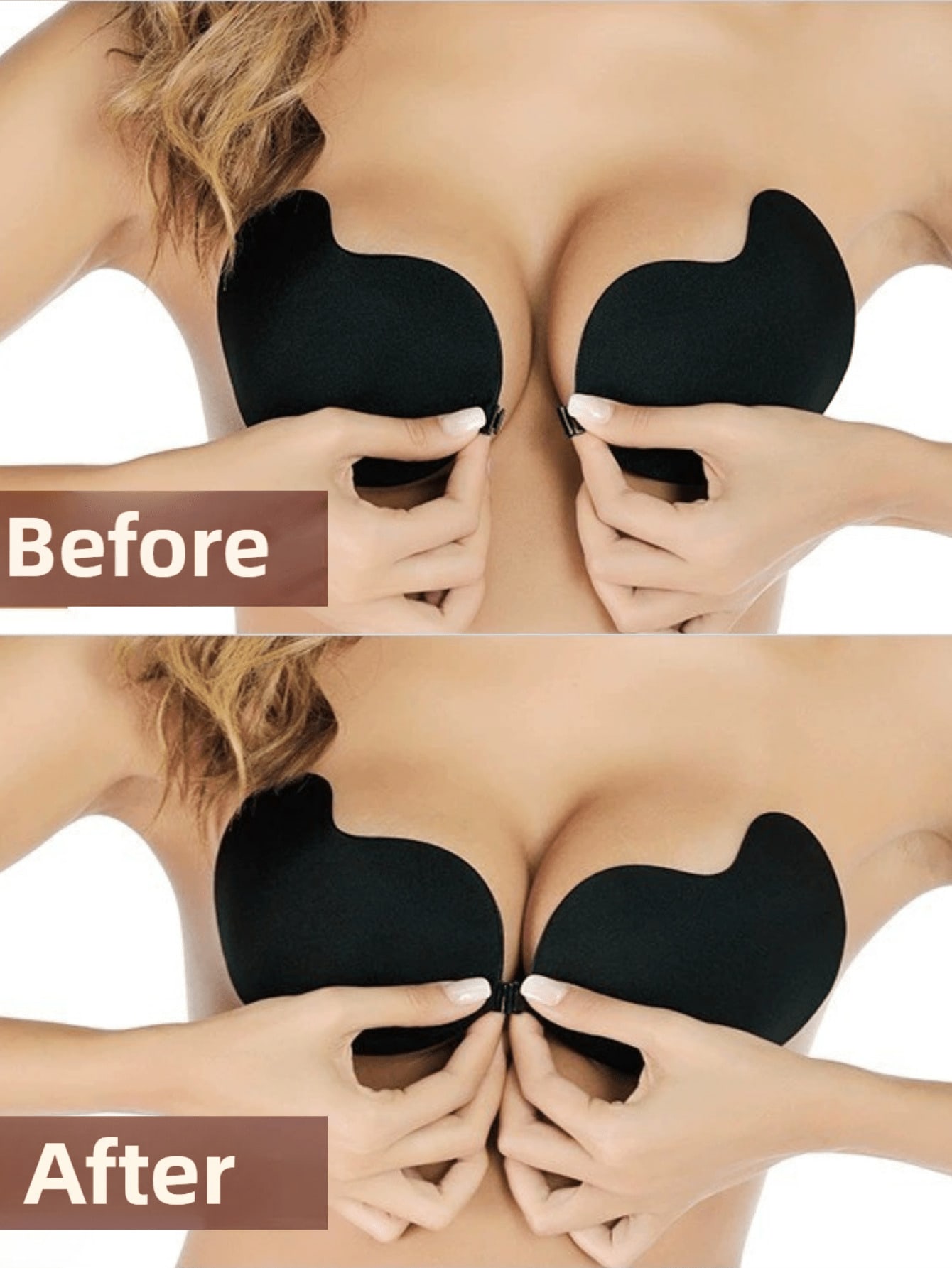 1 Pair Of Invisible Silicone B - Push Up Bra Silicone avaliação e preço