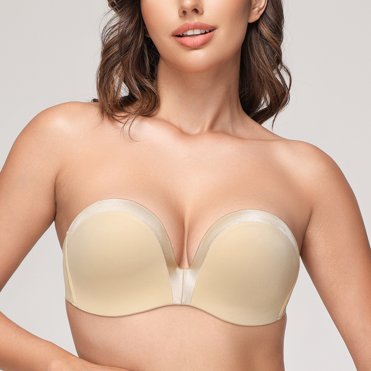 Wingslove Women Strapless Push - Convertible Bra Multiway avaliação e preço