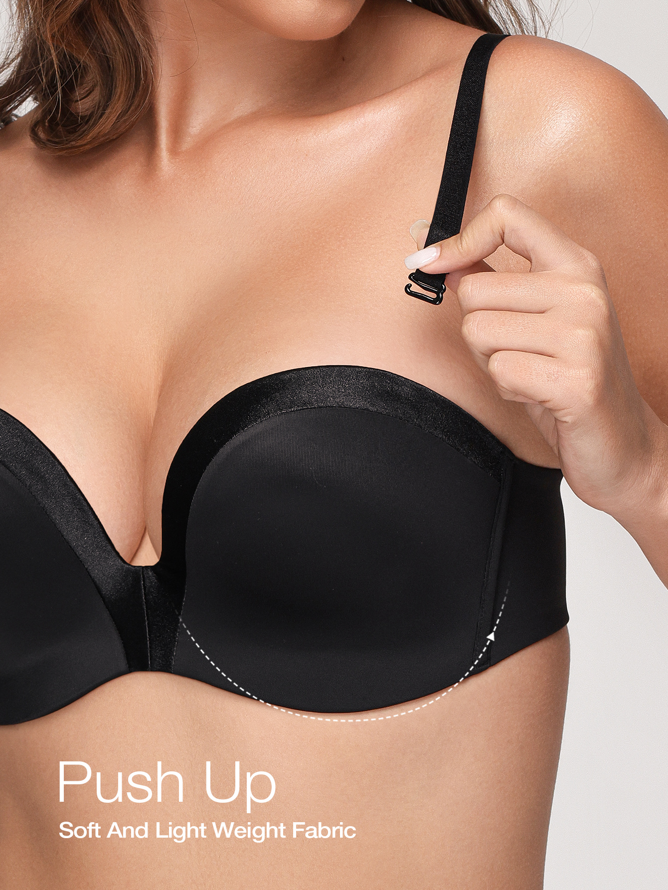 Wingslove Women Strapless Push - Convertible Bra Multiway avaliação e preço