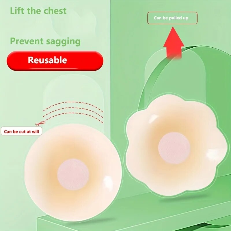 1Pairs Silicone Nipple Cover L - Push Up Bra Silicone avaliação e preço