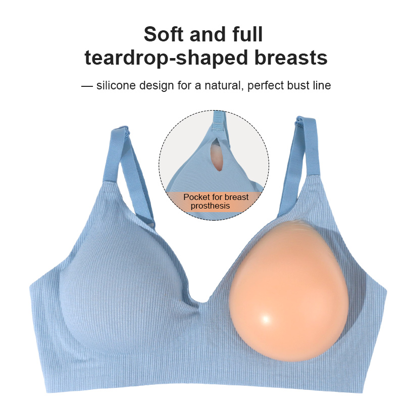 Silicone Breast Mastectomy Bra - Mastectomy Bra Pocket avaliação e preço