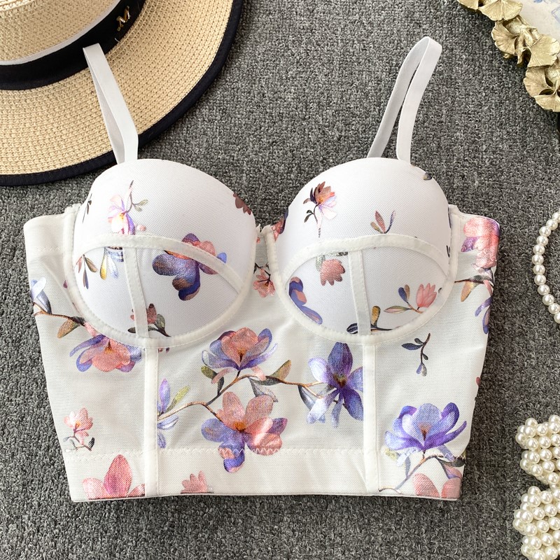 Women Sexy Floral printed Cors - Cotton Bra Everyday avaliação e preço