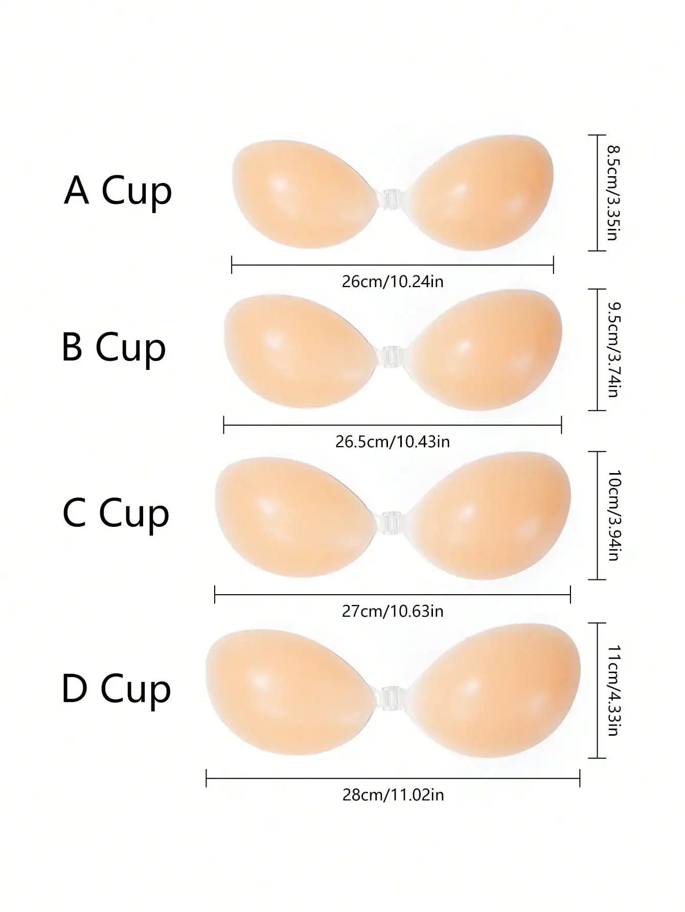 1pc Women's Silicone Sticky Br - Backless Bra Sticky avaliação e preço