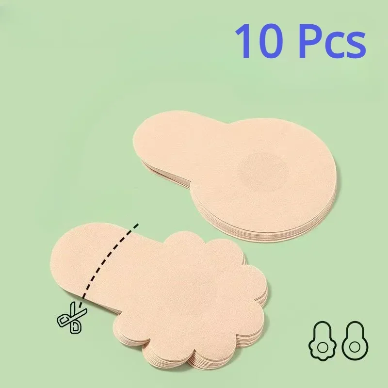 10pcs Women's Invisible Breast - Strapless Bra Adhesive avaliação e preço