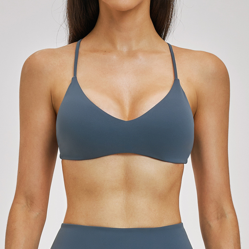 Backless Yoga Bra Gym Women Sp - Sports Bra Racerback avaliação e preço