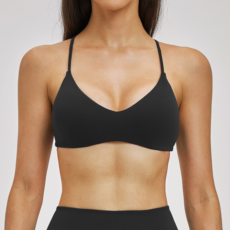 Backless Yoga Bra Gym Women Sp - Sports Bra Racerback avaliação e preço