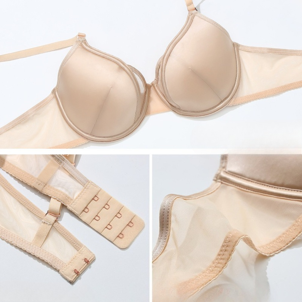 Front Closure Satin 3D Cup Bra - Convertible Bra Multiway avaliação e preço