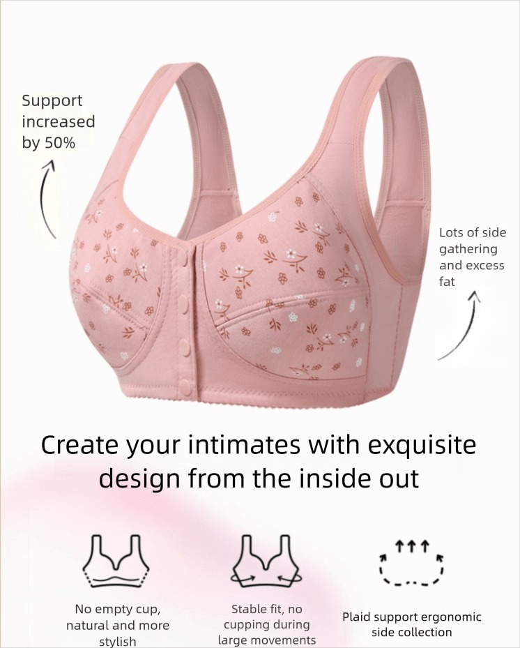 7pcs Elegant Lace Push Up Seam - Full Coverage Bra avaliação e preço