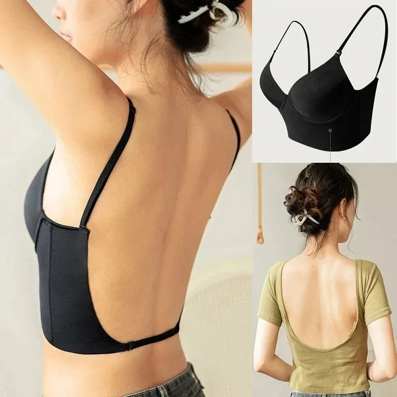 Women Invisible Bra Deep U Plu - Backless Bra Sticky avaliação e preço
