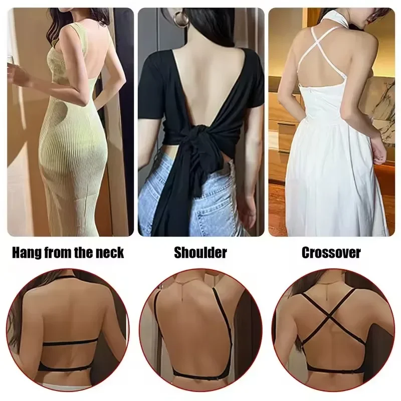 Women Invisible Bra Deep U Plu - Backless Bra Sticky avaliação e preço