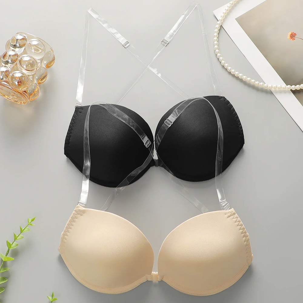 Backless Front Closure Push Up - Convertible Bra Multiway avaliação e preço
