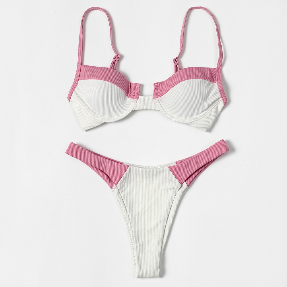 ZTVitality Ribbed Splicing Sex - Underwire Bra Padded avaliação e preço