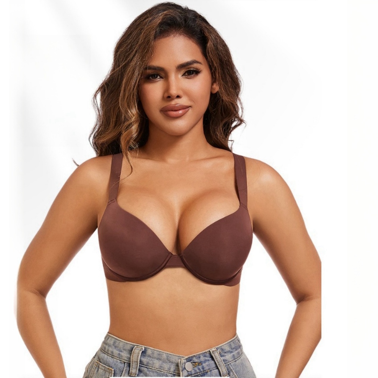 2025 Women's Plus Size Push Up - Demi Bra Balconette avaliação e preço