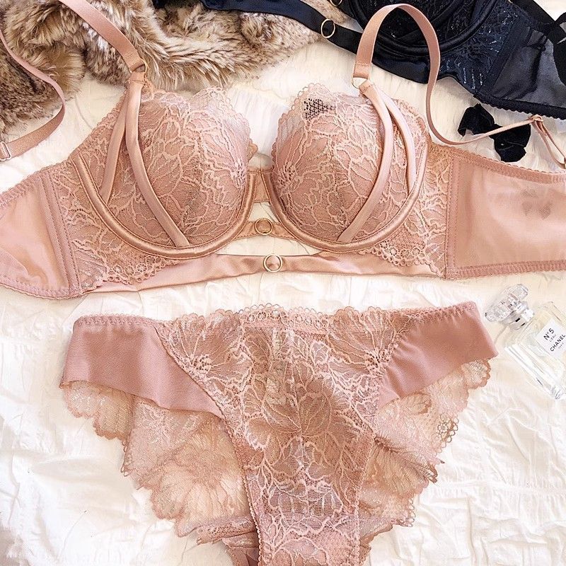 Sexy Hollow Lace Bra Set Large - Cotton Bra Everyday avaliação e preço