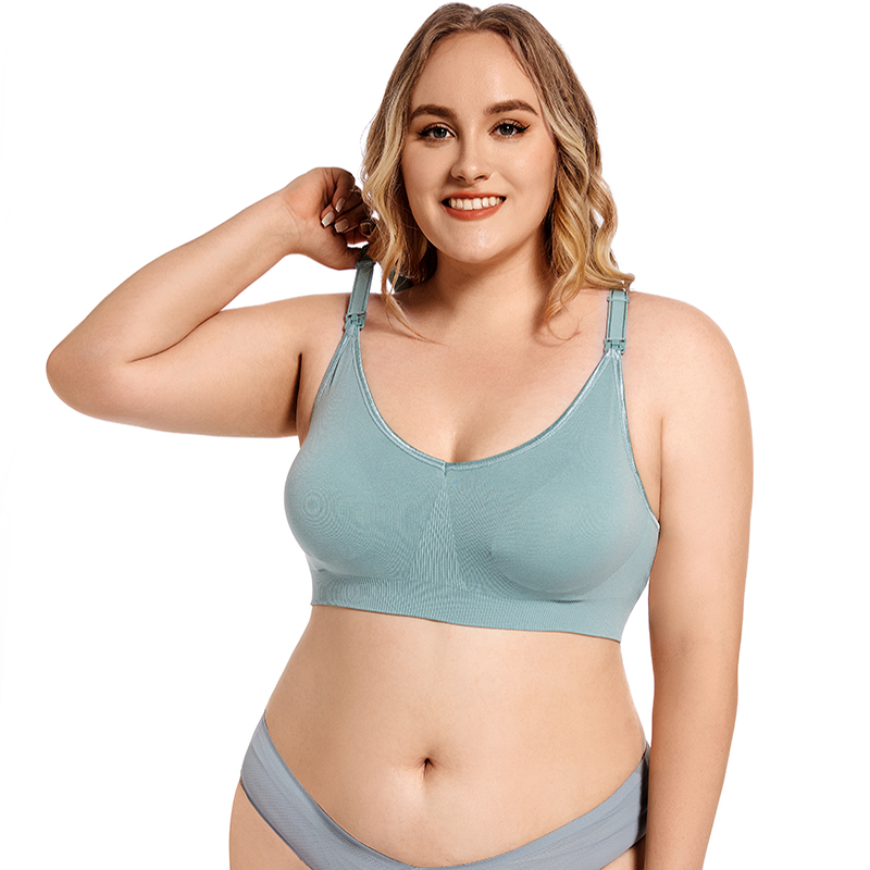 Plus Size Wireless Maternity B - Nursing Bra Clip avaliação e preço