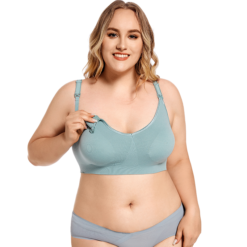 Plus Size Wireless Maternity B - Nursing Bra Clip avaliação e preço