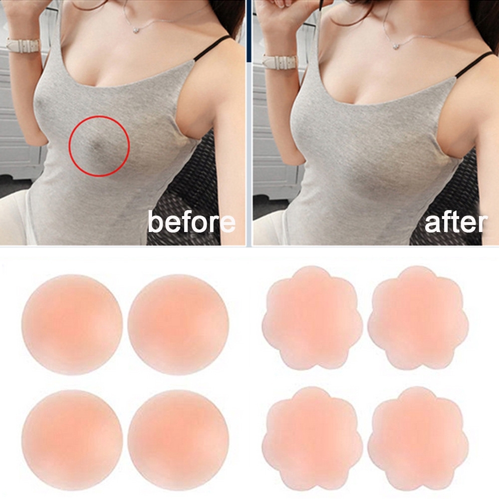 6/12PCS Invisible Self Adhesiv - Push Up Bra Silicone avaliação e preço