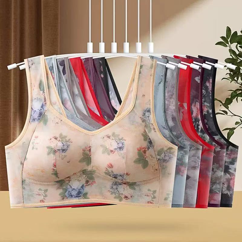 Women's Ice Silk Non-Padded Wi - Full Coverage Bra avaliação e preço