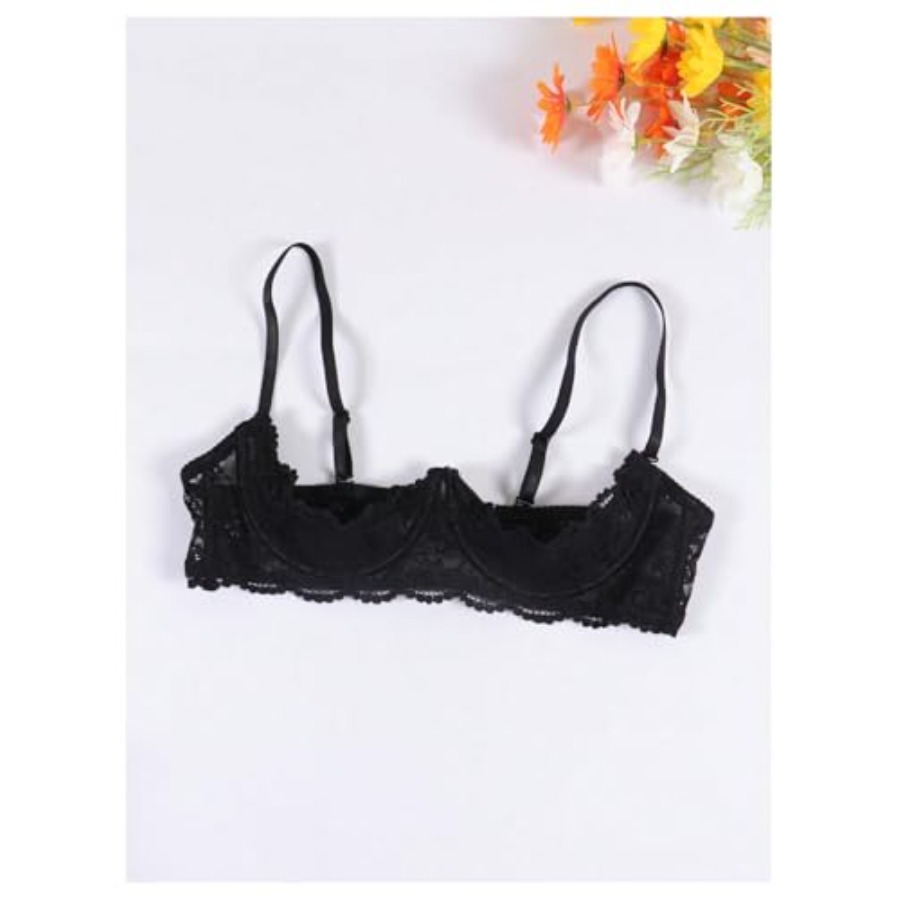 OYOANGLE Women's 1/4 Cup Lace  - Demi Bra Balconette avaliação e preço