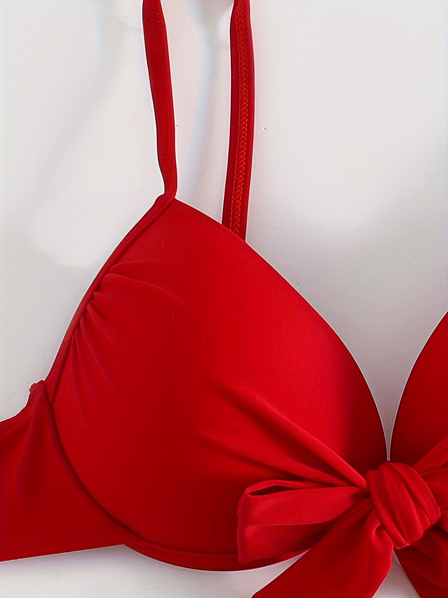 Sexy Knotted Underwired Bra Cu - Underwire Bra Padded avaliação e preço