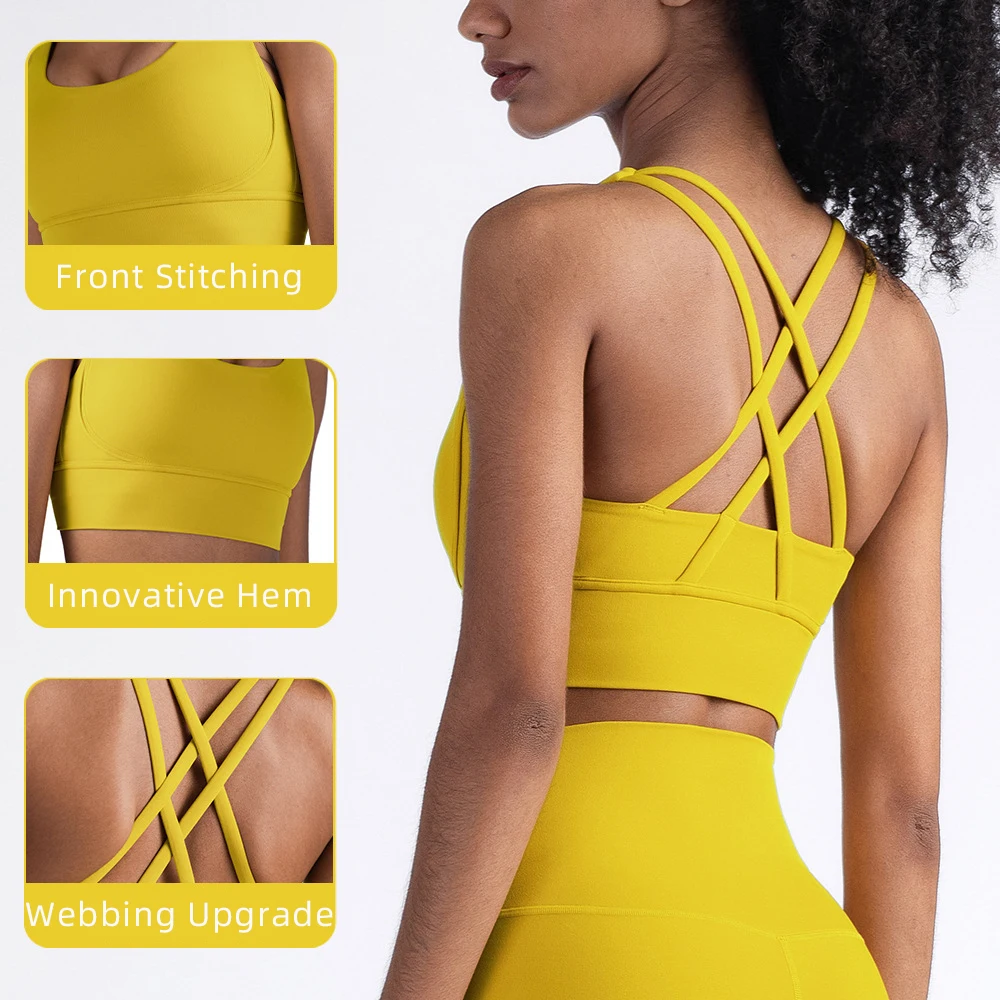 Summer Fashion Cross Back Wome - Sports Bra Racerback avaliação e preço