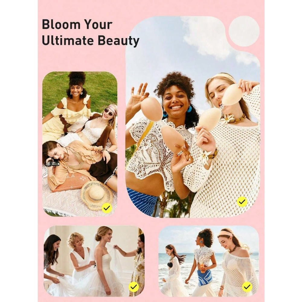 Waterproof Silicone Invisible  - Push Up Bra Silicone avaliação e preço