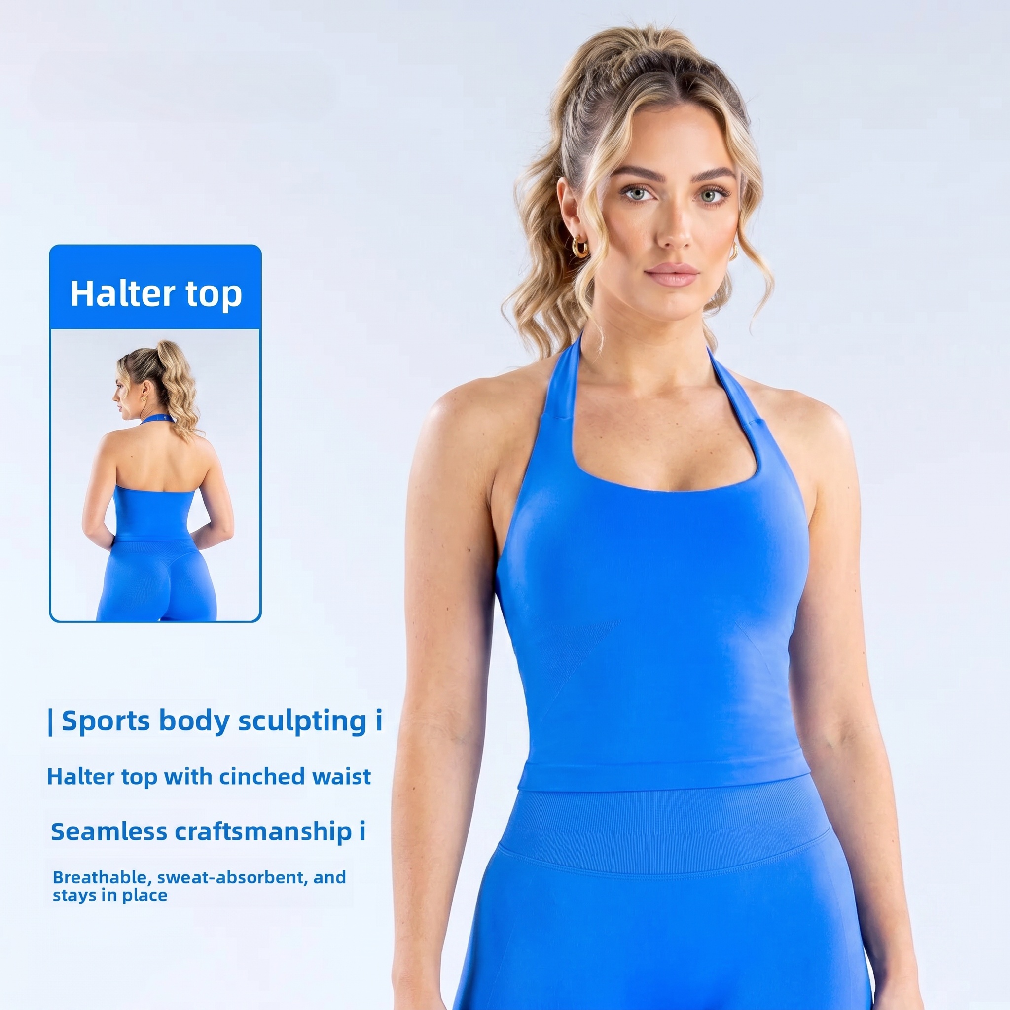 DenyfFitness Halter Top Woman  - Plunge Bra Push Up avaliação e preço